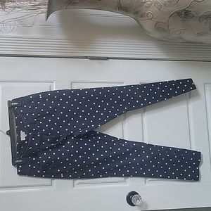 Ankle length polka dot pant